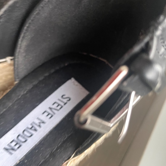 Steve Madden ankle Strap Espadrille Wedge Court Shoes size 8 - Picture 7 of 8